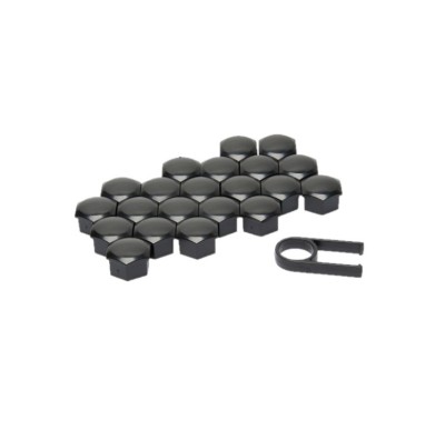 Set capace prezoane roata Automax, 19mm, 21buc, negru AutoDrive ProParts foto