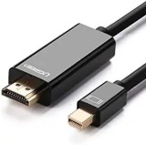 CABLU video Ugreen, &quot;MD101&quot; mini DP (T) la HDMI (T) 4K la 30Hz, lungime 1.5m, negru &quot;20848&quot; (timbru verde 0.08 lei) - 6957303828487