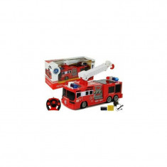Camion de pompieri rosu, masinuta RC , cu telecomanda 28m, LeanToys, 7221