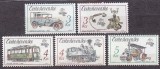 Cehoslovacia 1987 - Expo Praga, vehicule, locomotive, mașini, serie neuzata
