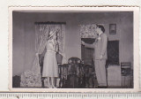 Bnk foto Scena piesa de teatru - actrita Mary Theodorescu, Alb-Negru, Romania 1900 - 1950, Portrete