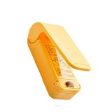 Mini aparat de sigilat pungi, etan&Egrave;are termic&Auml;, portabil cu spate magnetic, alimentare pe baterii, 9.7x3 cm, galben