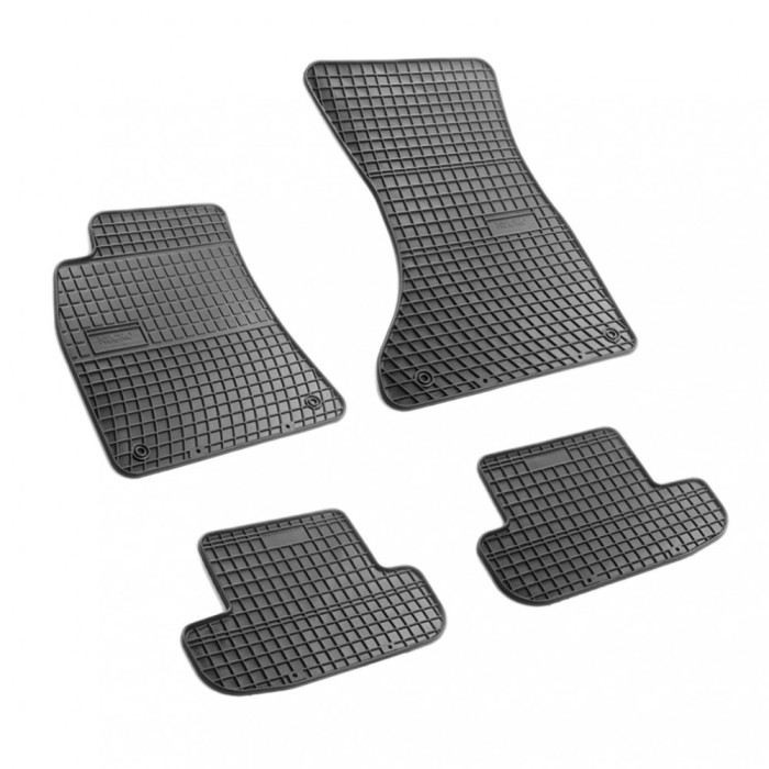 Set covorase auto din cauciuc Audi A5 2007- , presuri , negre , 4 buc. Set covorase auto din cauciuc Audi A5 2007- , presuri , negre , 4 buc.