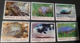 Angola-Serie completă de 6 timbre tematice &bdquo;Broaște Țestoase / Cercetășie&rdquo; &ndash; Angola &ndash; 2000