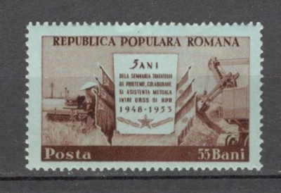 Romania.1953 5 ani prietenia romano-sovietica XR.285 foto
