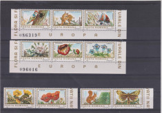 ROMANIA 1983 FLORA SI FAUNA DIN REZERVATII NATURALE Serie 10 val. LP1084 MNH** foto