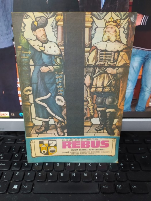 Rebus, revistă bilunară de divertisment, 1 aug. 1986, nr. 15, 699, anul 30, 151