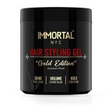 Cumpara ieftin Gel de par - IMMORTAL - Gold Edition - Fara alcool - 500 ml