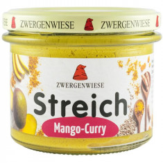 Crema Tartinabila Vegetala cu Mango si Curry Bio 180 grame Zwergenwiese