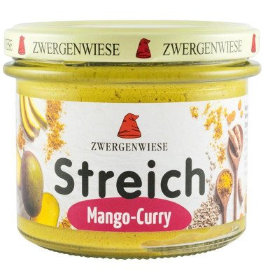 Crema Tartinabila Vegetala cu Mango si Curry Bio 180 grame Zwergenwiese foto