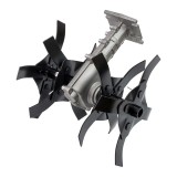 Cultivator pentru motocositoare Campion, 9 dinti, 30 cm, otel/fonta