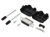Conector D-Sub 15-Pin Mamă Drept cu Terminal Șurub pe Cablu