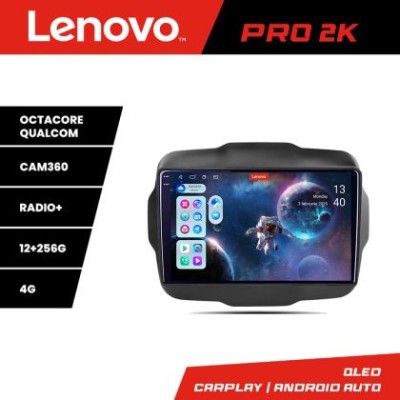 Navigatie Jeep Renegade 2015-2020 Lenovo Kit-500 8 core QLED 2K 12+256 360 Android Waze USB Navigatie Internet Youtube Radio CarStore Technology foto
