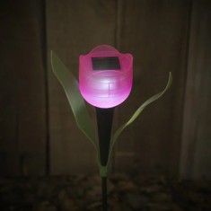 Lampa solara pentru gradina cu LED - model lalea Garage AutoRide foto