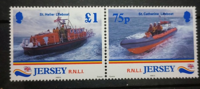 Jersey 1999 bărci de salvare, vase serie 2v neștampilat