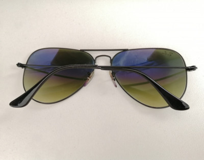 Ochelari de soare Ray Ban de tip Aviator cu toc unisex foto