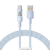 CABLU alimentare si date Baseus Gem, Fast Charging Data Cable pt. smartphone, USB la USB Type-C 100W, 1m, albastru &amp;quot;P10373002311-00&amp;quot; (timbru