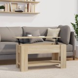 VidaXL Măsuță de cafea, stejar sonoma, 101x49x52 cm, lemn prelucrat