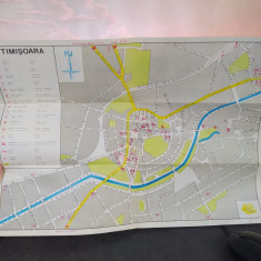 Timișoara, Plan oraș, Oficiul Național de Turism, fiiliala Timiș, 1970, 109