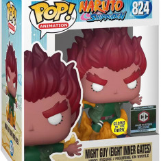 Figurina - Glow in the Dark - Naruto Shippuden - Might Guy - Eight Inner Gates | Funko