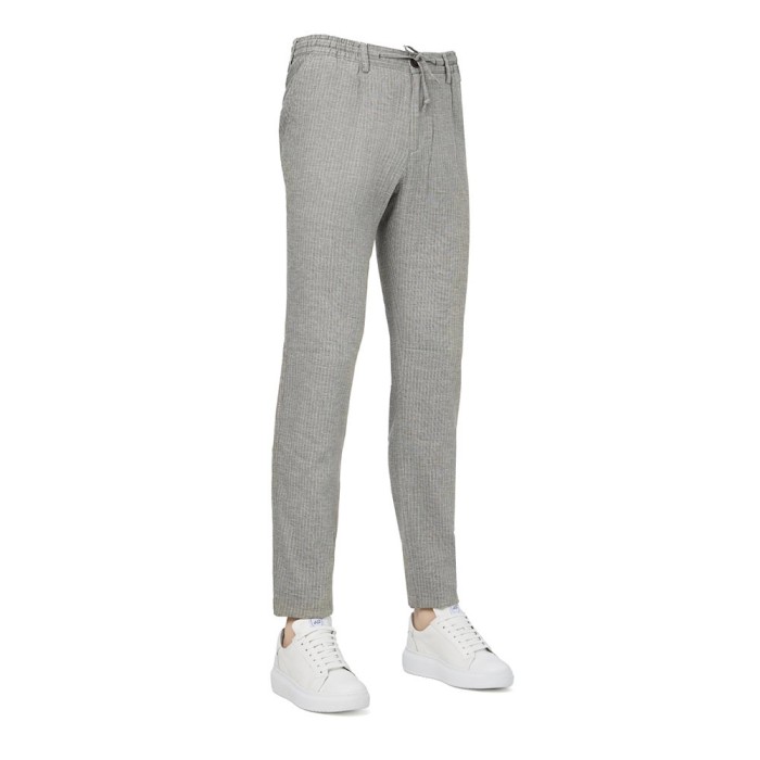 Pantaloni barbati slim in dungi PTSL10