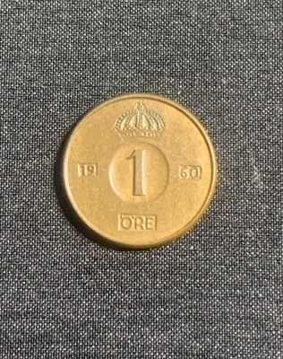 Moneda 2 ore 1960 Suedia foto