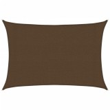 Cumpara ieftin Panza parasolar, maro, 3x5 m, HDPE, 160 g/m&sup2;