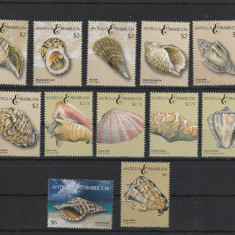 Antigua si Barbuda 2011-Fauna,Moluste,Scoici,serie 12 valori MNH,Mi.4912-4923