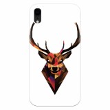 Husa silicon pentru Apple Iphone XR, Geometric Tibetan Antelope