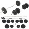 vidaXL Set de haltere și gantere 30 kg 91400