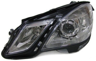Far Mercedes Clasa E (W212) Sedan/Combi 09.2009-02.2013 partea Stanga, tip bec H7+H7, reglare electrica, cu motoras, TYC 20-12098-05-2 foto