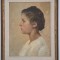 Tablou Portret de fata - semnat si datat Bucarest 1907 - ulei pe carton 240628.1