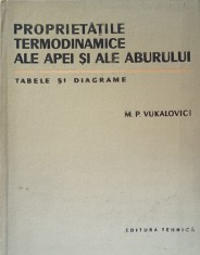 Proprietatile termodinamice ale apei si aburului Tabele si diagrame M. P. Vukalovici