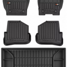 Set Covorase Auto Cauciuc Negro Audi A1 2010-2014 Sportback Pro Line Tip Tavita 3D 3D425835 + Tavita Portbagaj Negro Audi A1 2010-2014 Sportback TM549