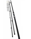 Lanseta feeder reglabila 3.6m/4.10m ebisu carbon putere aruncare 180g din 3 bucati+3 varfuri