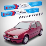 Cumpara ieftin Ștergătoare Volkswagen Golf 4 3 Uși 2002-2003 | Set Față Flat Premium &ndash; TeamCar&reg;