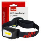 Lanternă frontală re&icirc;ncărcabilă cu senzor de mișcare COB 1800mAh (BATT) AMIO-04666