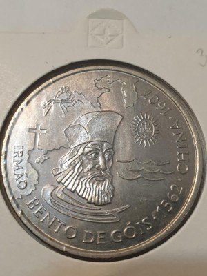 F1 Portugalia 200 escudos 1997 BENTO DE GOIS (1562-CHINA 1607 ) UNC foto
