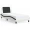 vidaXL Cadru de pat fără saltea Zadar alb și negru 90x190 cm piele artificială 3208155