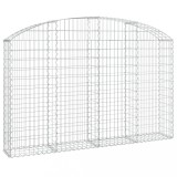 Cumpara ieftin Cos gabion arcuit 200x30x120/140 cm fier galvanizat