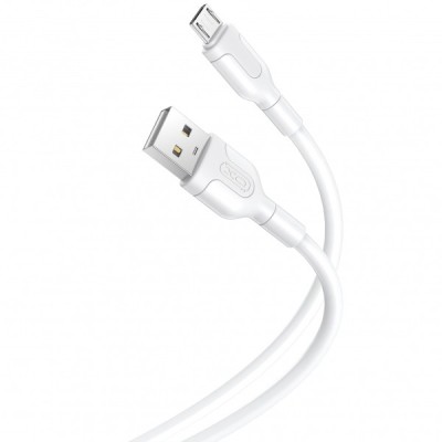 Cablu Date si Incarcare USB-A - microUSB XO Design NB212, 18W, 1m, Alb foto