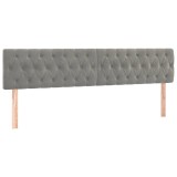 Cumpara ieftin Tablii de pat, gri deschis, 180x7x78/88 cm, catifea