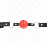 Kink Collar &amp; Gag-Gag Bilă Tpe 4 cm Roșu 60 X 2 cm