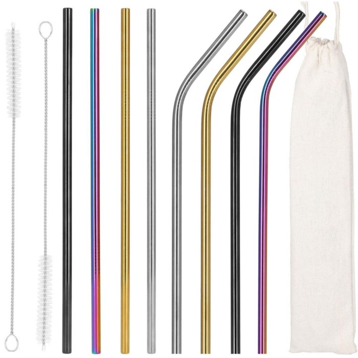 Set 8 paie metalice multicolor, reutilizabile, cu husa depozitare si perii curatat, 215x6 mm Household NewTrend