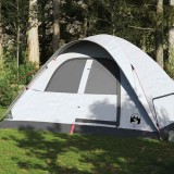 VidaXL Cort de familie cupolă 6 persoane, alb opac textil impermeabil