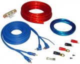 Kit Cablu Alimentare Audio Auto 25mm AIV, 5m Cablu RCA, Siguranta 60A, Papuci M8, Cablu Masa, Conectori Auriti