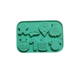 Forma Silicon Ciocolata Bomboane Craciun Roz 18.5x12.8 cm 8 Modele