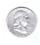 Moneda SUA 1/2 dollar/dolar 1962, stare buna, curata
