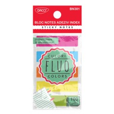 BLOC NOTES ADEZIV INDEX PLASTIC 5 CUL 45X12 DACO BN301 foto