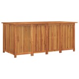 Lada depozitare gradina, 200x80x75 cm, lemn masiv de acacia